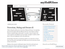 Tablet Screenshot of myhalfglass.wordpress.com