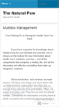 Mobile Screenshot of naturalpaw.wordpress.com