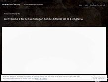 Tablet Screenshot of espaciofotografo.wordpress.com
