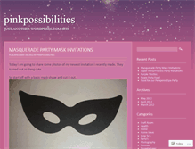 Tablet Screenshot of pinkpossibilities.wordpress.com