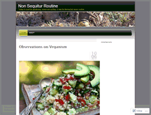 Tablet Screenshot of nonsequiturroutine.wordpress.com