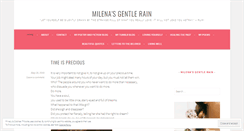 Desktop Screenshot of milenasgentlerain.wordpress.com
