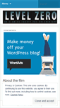 Mobile Screenshot of levelzeromovie.wordpress.com