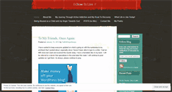 Desktop Screenshot of ichosetolive.wordpress.com