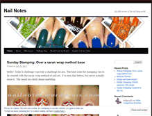 Tablet Screenshot of nailnotes.wordpress.com
