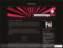 Tablet Screenshot of nonmonogame.wordpress.com