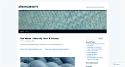 Desktop Screenshot of alisoncasserly.wordpress.com