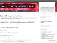 Tablet Screenshot of newyorkexpressivearts.wordpress.com