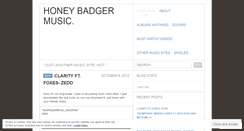 Desktop Screenshot of honeybadgermusic.wordpress.com