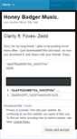 Mobile Screenshot of honeybadgermusic.wordpress.com