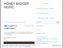 Tablet Screenshot of honeybadgermusic.wordpress.com