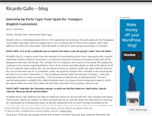 Tablet Screenshot of bluegallo.wordpress.com