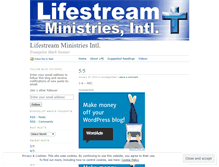 Tablet Screenshot of lifestreamintl.wordpress.com