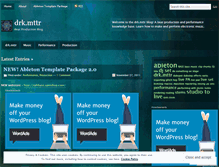 Tablet Screenshot of drkmttr.wordpress.com