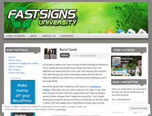 Tablet Screenshot of fastsignsuniversity.wordpress.com