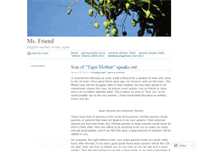 Tablet Screenshot of msfriend.wordpress.com