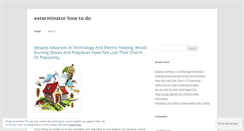 Desktop Screenshot of exterminatorhowtodo.wordpress.com
