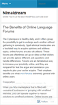 Mobile Screenshot of nimaidream.wordpress.com