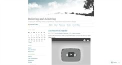 Desktop Screenshot of believingandachieving.wordpress.com