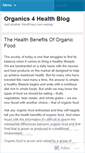 Mobile Screenshot of organics4health.wordpress.com