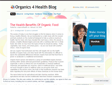 Tablet Screenshot of organics4health.wordpress.com