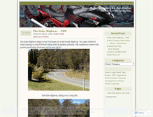 Tablet Screenshot of motorcycletouringholidaysaustralia.wordpress.com