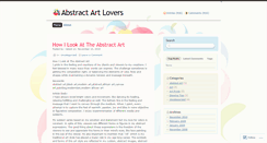 Desktop Screenshot of abstractartlovers.wordpress.com