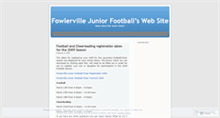 Desktop Screenshot of fowlervillefootball.wordpress.com