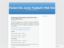 Tablet Screenshot of fowlervillefootball.wordpress.com