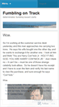 Mobile Screenshot of fumblingontrack.wordpress.com