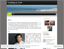 Tablet Screenshot of fumblingontrack.wordpress.com