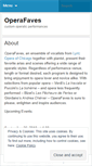 Mobile Screenshot of operafaves.wordpress.com