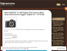 Tablet Screenshot of digicamzone.wordpress.com