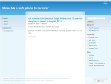 Tablet Screenshot of makeaasafenowfrompredators.wordpress.com