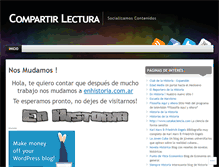 Tablet Screenshot of compartirlectura.wordpress.com