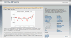 Desktop Screenshot of cambioclimatico.wordpress.com