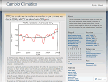 Tablet Screenshot of cambioclimatico.wordpress.com