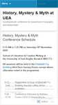 Mobile Screenshot of historymysteryandmythatuea.wordpress.com