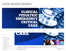 Tablet Screenshot of pediatricemergency.wordpress.com