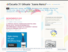 Tablet Screenshot of escuela31juanamanso.wordpress.com