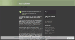 Desktop Screenshot of happynewkadampa.wordpress.com