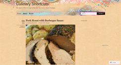 Desktop Screenshot of culinaryshortcuts.wordpress.com