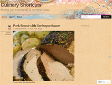 Tablet Screenshot of culinaryshortcuts.wordpress.com