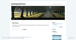 Desktop Screenshot of lyndsayjenkinson.wordpress.com