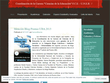 Tablet Screenshot of fcecoordinacioneducacion.wordpress.com