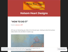 Tablet Screenshot of holsomheartdesigns.wordpress.com