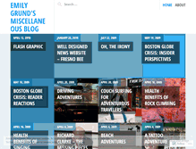 Tablet Screenshot of emilygrund.wordpress.com