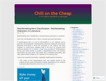 Tablet Screenshot of chillonthecheap.wordpress.com