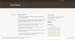 Desktop Screenshot of kiranmurari.wordpress.com