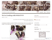 Tablet Screenshot of notadomesticgoddess.wordpress.com